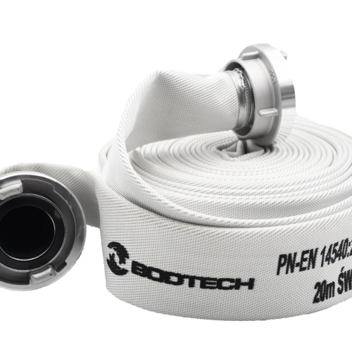 Wąż hydrantowy H-52/20 ŁA CNBOP Bodtech z łącznikami AL