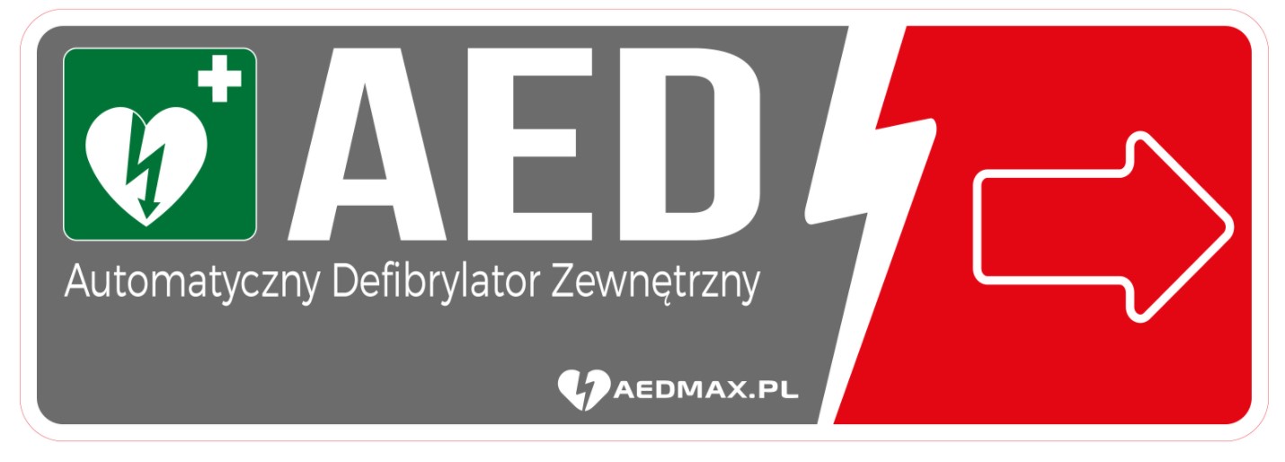 Tablica AED kierunkowa L/P AEDMAX - obrazek 2