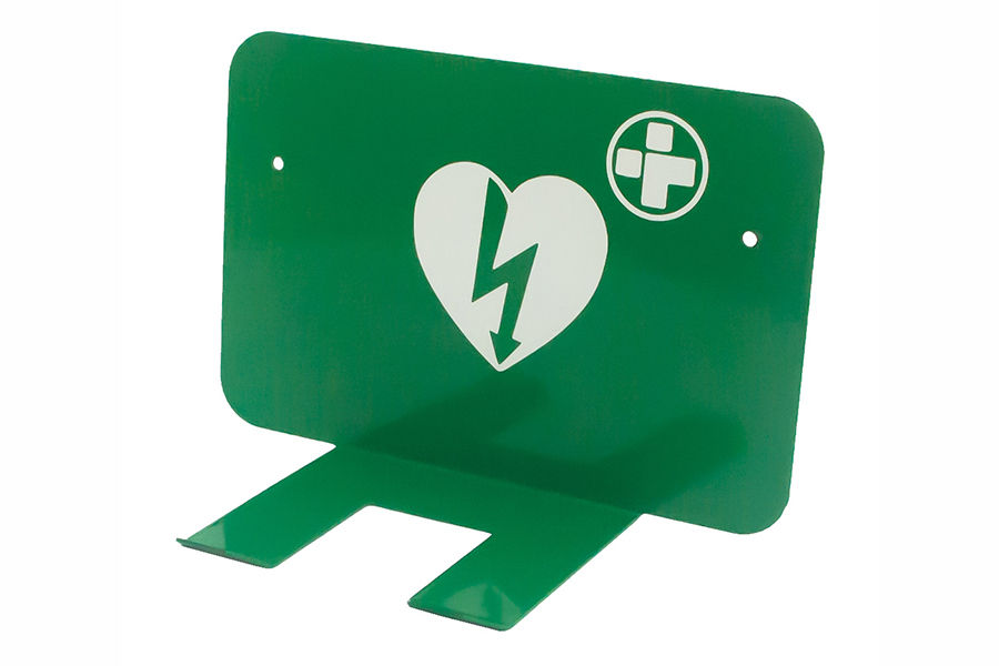 Uchwyt AED - uniwersalny uchwyt ścienny do defibrylatora LIFEPAK CR2 LIFEPAK 1000 zielony