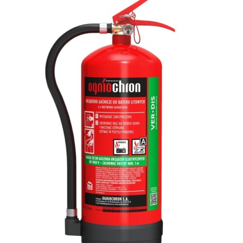 Urządzenie gaśnicze VER-DIS 6x do baterii litowych 250 Wh – 500 Wh