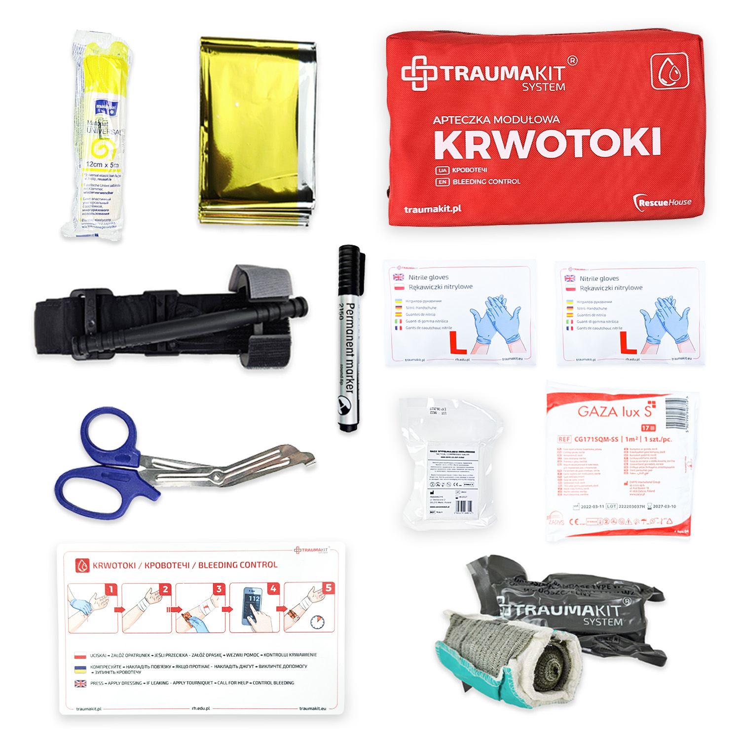 Plecak ewakuacyjny - Zestaw ETK (Evacuation Trauma Kit) - obrazek 7